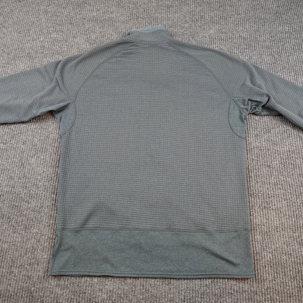 Patagonia R1 Pullover Mens Large Gray 1/4 Zip Grid Fleece Base Layer Hiking - Picture 7 of 10